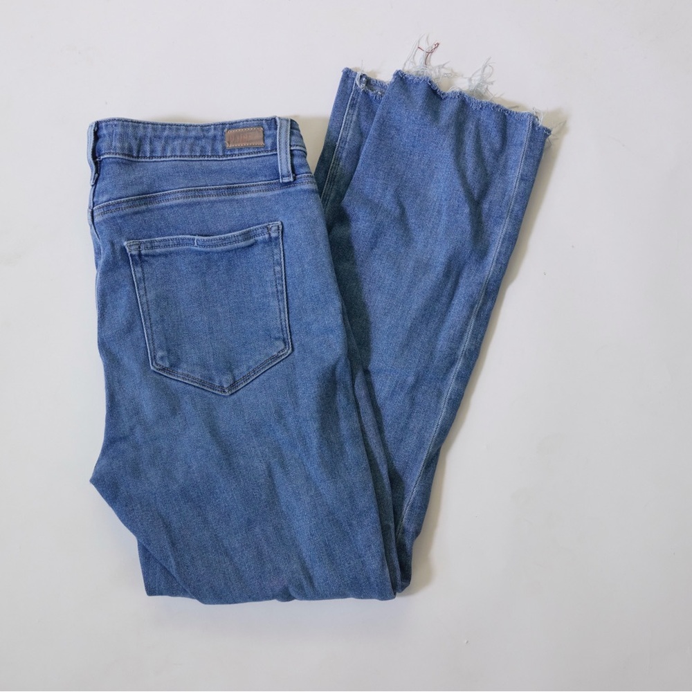 PAIGE Cindy Denim Frayed Hem Jeans